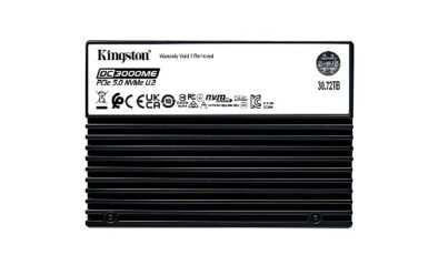 Kingston, Yeni Nesil Veri Merkezleri İçin 30,72 TB Gen5 U.2 NVMe SSD Modelini Tanıttı
