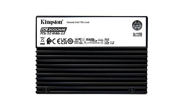 Kingston, Yeni Nesil Veri Merkezleri İçin 30,72 TB Gen5 U.2 NVMe SSD Modelini Tanıttı