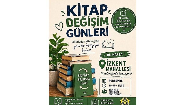 Buca’da  “Kitap Değişim Günleri” başlıyor