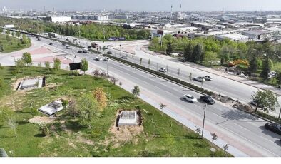 Konya Büyükşehir MARSAN Girişi’ne Yaya Üst Geçidi Yapıyor