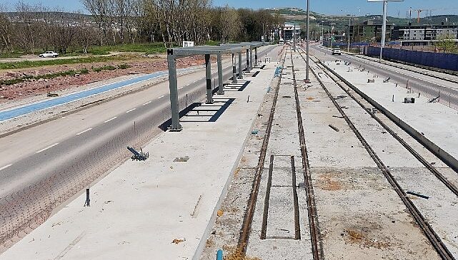 Kartepe Tramvay Hattı’nda ilk istasyon tamam